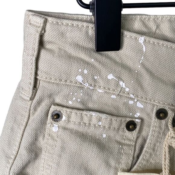 SER.O.YA Crew Pant in Cario Patch Organic Cotton Button Fly High Rise Banded Hem - Picture 5 of 16